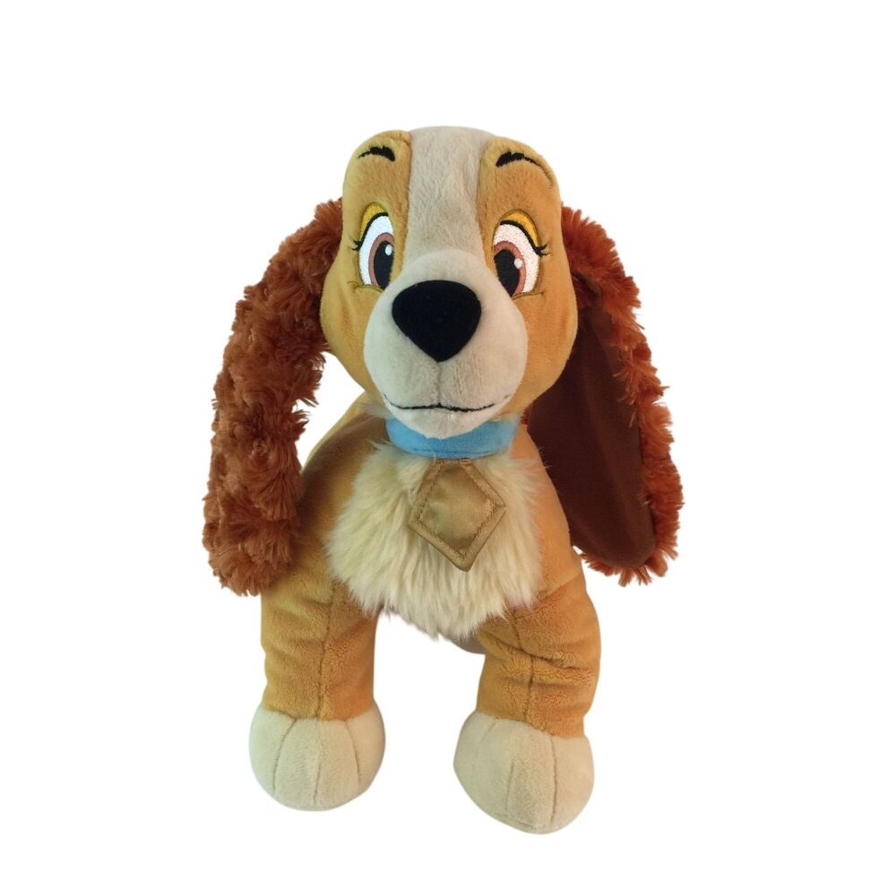 Disney Store Lady Cocker Spaniel Dog Plush 12" Stuffed Animal Toy‎ No Tag